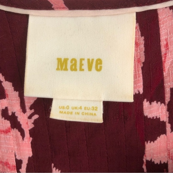 Maeve Anthropologie Diana Floral Swing Tank  Top Size 0 - Picture 6 of 11